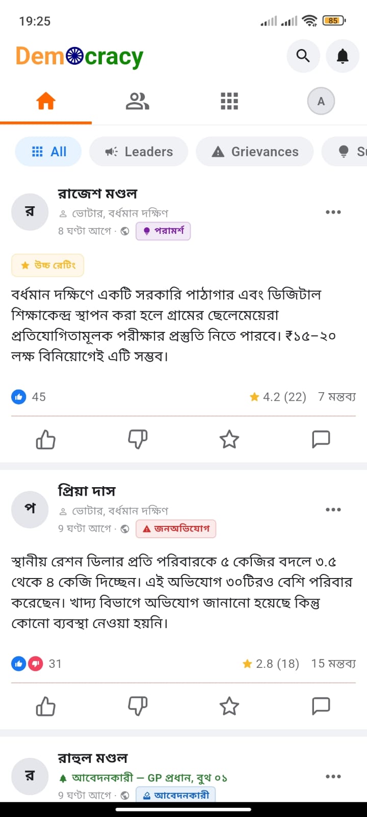 Community feed